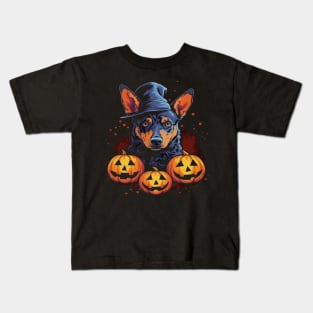 Australian Cattle Dog Halloween Kids T-Shirt